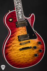 Gibson Custom Shop Dealer Select Les Paul Custom 5A Quilt Tree Of Life Fireburst Electric Guitar