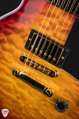 Gibson Custom Shop Dealer Select Les Paul Custom 5A Quilt Tree Of Life Fireburst Electric Guitar
