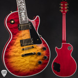 Gibson Custom Shop Dealer Select Les Paul Custom 5A Quilt Tree Of Life Fireburst Electric Guitar