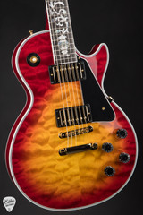 Gibson Custom Shop Dealer Select Les Paul Custom 5A Quilt Tree Of Life Fireburst Electric Guitar