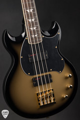 Woodrite Warlord Bass Goldburst Electric Guitar