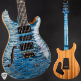 PRS Wood Library Special Semi Hollow Quilt Stained Maple Neck Faded Blue Jean Electric Guitar