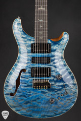 PRS Wood Library Special Semi Hollow Quilt Stained Maple Neck Faded Blue Jean Electric Guitar