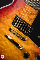 Gibson Custom Shop Dealer Select Les Paul Custom 5A Quilt Tree Of Life Fireburst Electric Guitar