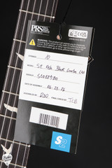 Hang Tag for PRS S2 Vela Limited Edition Black Limba Natural Electric Guitar