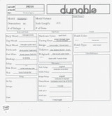 Dunable Spec Sheet