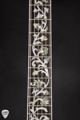 Gibson Custom Shop Dealer Select Les Paul Ultima Tree of Life Cobra Black and Yellow Electric Guitar