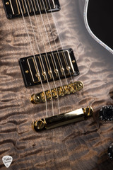 Gibson Custom Shop Dealer Select Les Paul Ultima Tree of Life Cobra Black and Yellow Electric Guitar