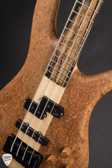 Spector NS 2 4 String Neck Thru Maple Burl and Swamp Ash Electric Bass