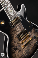 Gibson Custom Shop Dealer Select Les Paul Custom 5A Quilt Tree Of Life Cobra Burst Electric Guitar