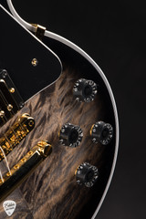 Gibson Custom Shop Dealer Select Les Paul Custom 5A Quilt Tree Of Life Cobra Burst Electric Guitar