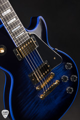 Gibson Custom Shop Dealer Select Les Paul Custom Figured Blue Widow Burst Electric Guitar
