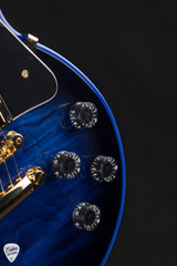 Gibson Custom Shop Dealer Select Les Paul Custom Figured Blue Widow Burst Electric Guitar