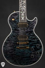 Gibson Custom Shop Dealer Select Les Paul Ultima 5A Tree of Life Nordic Blue Electric Guitar