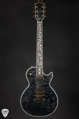 Gibson Custom Shop Dealer Select Les Paul Ultima 5A Tree of Life Nordic Blue Electric Guitar