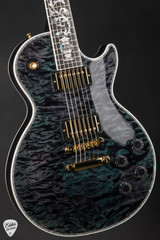 Gibson Custom Shop Dealer Select Les Paul Ultima 5A Tree of Life Nordic Blue Electric Guitar