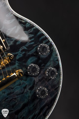 Gibson Custom Shop Dealer Select Les Paul Ultima 5A Tree of Life Nordic Blue Electric Guitar