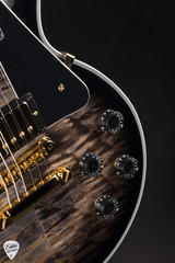 Gibson Custom Shop Dealer Select Les Paul Custom 5A Quilt Tree Of Life Cobra Burst Electric Guitar