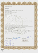 Spec Sheet for PRS Private Stock 30th Anniversary Birds of a Feather Hollowbody I Frostbite Glow Electric Guitar