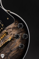 Gibson Custom Shop Dealer Select Les Paul Custom 5A Quilt Tree Of Life Cobra Burst Electric Guitar