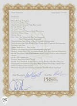 Spec Sheet for PRS Private Stock 12142 McCarty 594 Singlecut Buckeye Burl Blue Swirl Resin Electric Guitar