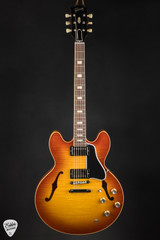 Gibson Custom Shop PSL '64 ES-335 Figured Reissue Gloss Sunrise Tea Burst electric guitar