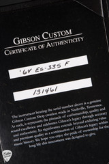 Gibson Custom Shop PSL '64 ES-335 Figured Reissue Gloss Sunrise Tea Burst electric guitar