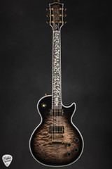 Gibson Custom Shop Dealer Select Les Paul Ultima Tree of Life Cobra Black and Yellow Electric Guitar