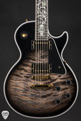 Gibson Custom Shop Dealer Select Les Paul Custom 5A Quilt Tree Of Life Cobra Burst