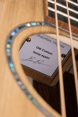 Huss and Dalton OM Custom Acoustic Guitar with Dark Forest Century Cypress and Cocobolo