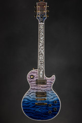 Gibson Custom Shop Dealer Select  Les Paul Ultima 5A Tree of Life Transparent Geode Electric Guitar