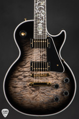 Gibson Custom Shop Dealer Select Les Paul Custom 5A Quilt Tree Of Life Cobra Burst Electric Guitar
