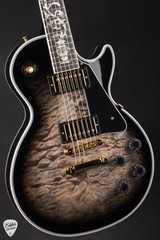 Gibson Custom Shop Dealer Select Les Paul Custom 5A Quilt Tree Of Life Cobra Burst Electric Guitar