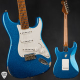Fender Custom Shop 50s Dualmag II Stratocaster Relic Blue Sparkle Electric Guitar