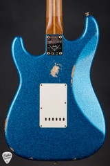 Fender Custom Shop 50s Dualmag II Stratocaster Relic Blue Sparkle Electric Guitar