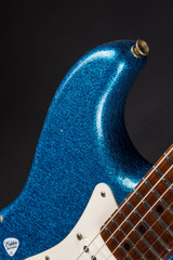 Fender Custom Shop 50s Dualmag II Stratocaster Relic Blue Sparkle Electric Guitar