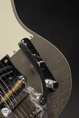 Fender Custom Shop Limited Edition Bow Tie Bigsby Telecaster Closet Classic Pewter Electric Guitar