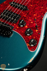 2023 - Suhr Eddie's Guitars Exclusive Classic S Antique Roasted - Ocean Turquoise Metallic