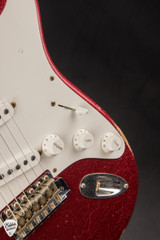 Fender Custom Shop 50's Dualmag II Stratocaster Red Sparkle Electric Guitar