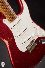 Fender Custom Shop 50's Dualmag II Stratocaster Red Sparkle Electric Guitar