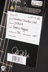 Hang Tag for PRS Jon Jourdan Signature Limited Edition Platinum Metallic Electric Guitar