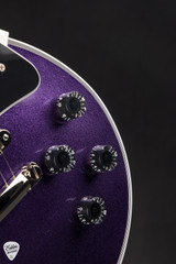 Gibson Custom Shop Dealer Select Les Paul Custom Gloss Purple Sparkle Electric Guitar