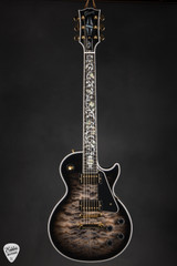 Gibson Custom Shop Dealer Select Les Paul Custom 5A Quilt Tree Of Life Cobra Burst Electric Guitar