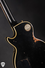 Gibson Custom Shop Limited Edition 1954 Les Paul Custom Reissue Heavy Aged Ebony Electric Guitar