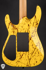 Jackson Custom Shop SL2H Soloist Murder William Graffiti Yellow with Bloodsplatter Electric Guitar