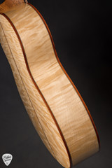 Circle Strings Baritone Acoustic Guitar with Old Growth Sitka Spruce and Quilted Tochi