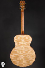 Circle Strings Small Jumbo Acoustic Guitar with Old Growth Sitka Spruce and Quilted Tochi