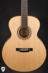 Circle Strings Small Jumbo Acoustic Guitar with Old Growth Sitka Spruce and Quilted Tochi