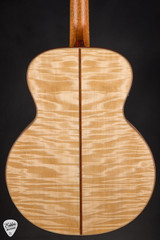 Circle Strings Small Jumbo Acoustic Guitar with Old Growth Sitka Spruce and Quilted Tochi