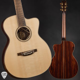 Bourgeois OMC Acoustic Guitar with Bearclaw Italian Spruce and Cocobolo
